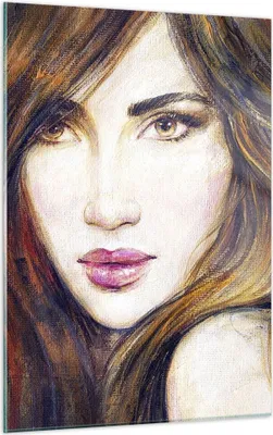 Produktbild von Bilder auf glas - Einteilig - Frau Gesicht Lippen - 50x70cm - Glasbilder - Wandbilder - Bilder - zum Aufhängen bereit - Wanddekoration aus Glas - Glas Bilder - Wandbild auf Glas - GPA50x70-3986