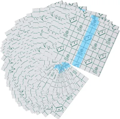 Produktbild von Pflaster 100 Stück transparentes, wasserfestes, 5 x 5 cm großes, antiallergisches Klebeband für Wunden, Tattoos, beim Sport, Schwimmen, Duschen