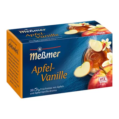Immagine prodotto di Meßmer Tè alla frutta aromatizzato alla mela e alla vaniglia 50g