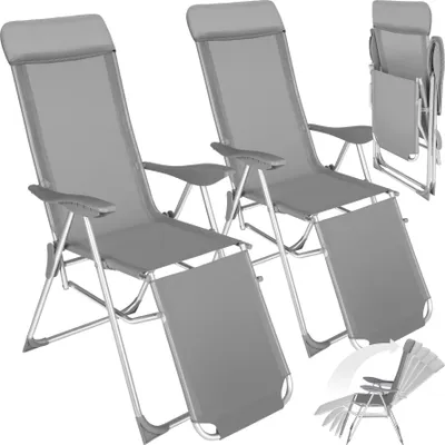Produktbild von 2er Set Gartenstuhl Jana klappbar 146,5 x 59 x 117,5 cm