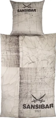 Produktbild von Bettwäsche SANSIBAR Satin BL 135x200 cm braun Bettbezug Bettzeug