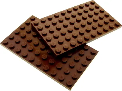 Image de 2x Lego plaque de construction 6x10 rouge marron plaque de base Star Wars 70751 7662 4225550 3033