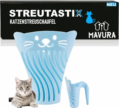 Obrázok produktu pre STREUTASTIX lopatka na podstielku Lopatka na výkaly Lopatka na podstielku Roztomilý dizajn pre mačky