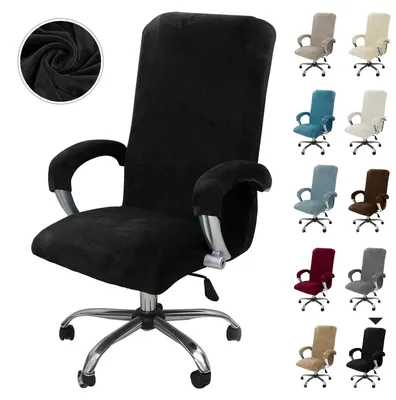 Produktbild von Samt Bürostuhlbezug mit Armlehne, Stretch Gamingstuhlbezug