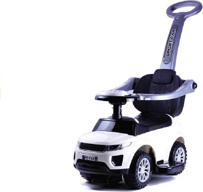 Produktbild von LEANToys Rutschauto mit Schiebestange Weiß