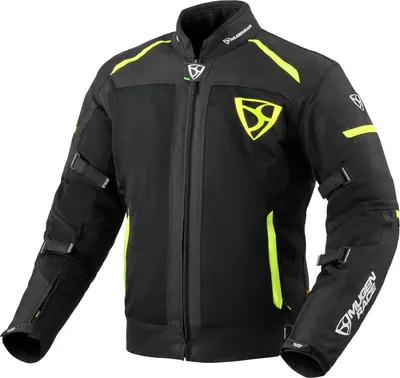 Image de MUGENRACE Fuggire-A Veste textile pour moto, noir/jaune, 2XL