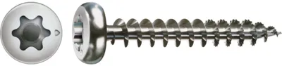 Produktbild von Spax Holzschraube Rundkopf T-STAR+ T10 Gesamtgewinde 3x20 Edelstahl A2 Mikroschrauben