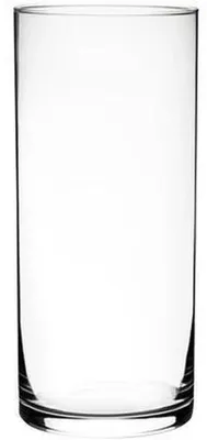 Produktbild von Glasvas oder Windlicht in Zylinderform, 25 cm hoch, 11 cm Durchmesser, dekoratives Geschenkset