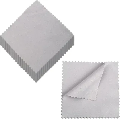 Produktbild von Tomedeks Schmuckpoliertuch für Sterling Silber, Gold, Platin, Grün, 50 Stück