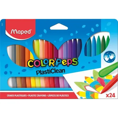 Immagine prodotto di MAPED Color'Peps PlastiClean penne di plastica triangolari 24 pezzi