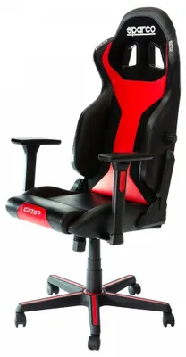 Produktbild von Sparco GRIP, Gepolsterter Sitz, Gepolsterte Rückenlehne, Schwarz, Rot, Schwarz, Rot, Kunstleder, Kunstleder