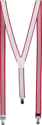 Image de Ladeheid Femmes Bretelles LATGSZ25 (1308/25-Blanc/Rouge)