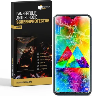 Produktbild von 2x Panzerfolie für Samsung Galaxy M20 ANTI-SCHOCK Displayschutzfolie Folie MATT