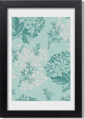 Produktbild von Bild 20x30 MDF-Rahmen, Wandkunst Hortensie