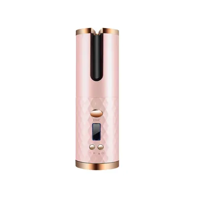 Imagen del producto de Varilla rizadora multifuncional, recargable por USB, inteligente y portátil, color rosa