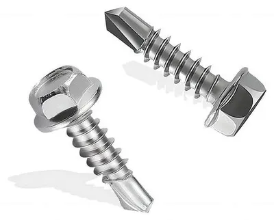 Obrázok produktu pre Skrutky z nehrdzavejúcej ocele M4,2 x 16 mm, strieborné kovové skrutky pre strešné dosky