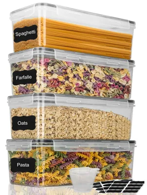 Produktbild von Ein Set aus 4 luftdichten Aufbewahrungsboxen für die Küche