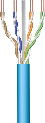 Produktbild von Ewent IM1223, 100 m, Cat6a, U/UTP (UTP), Blau