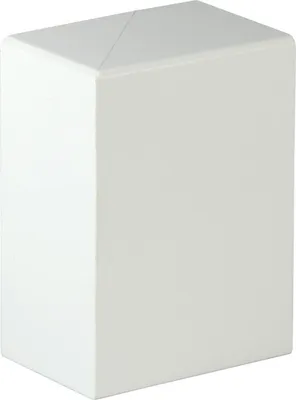 Produktbild von Neuhofer Endstück für Rohrabdeckleiste 91 x 42 mm weiß