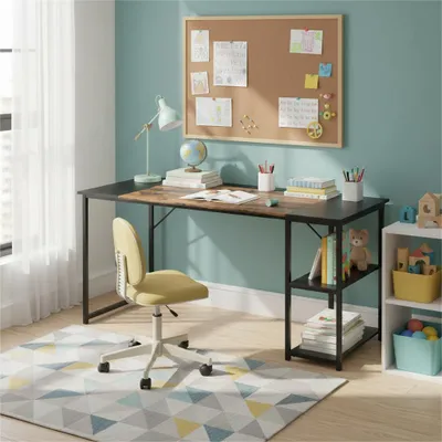 Productafbeelding van Bureau voor kinderen/jongeren, 140 x 60 cm, bureau in twee kleuren