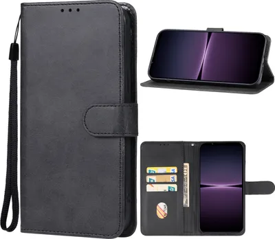 Produktbild von Mobigear Wallet  Sony Xperia 1 V Hülle Klapphülle Geldbörse - Schwarz