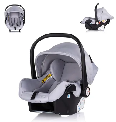 Produktbild von Chipolino Babyschale i-Size Aura (40-85cm) Gruppe 0+, Griff verstellbar, Gurt grau gemustert