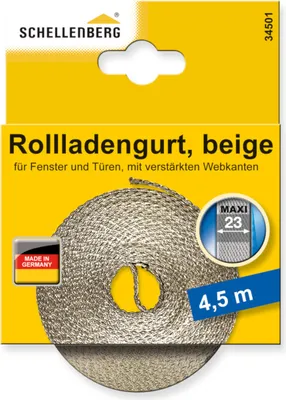 Produktbild von Schellenberg Rolladengurt Maxi 23 mm, 4,5 m, beige, 34501
