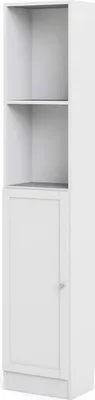 Produktbild von Base Regal 1 Ablage und 1 Tür weiss.