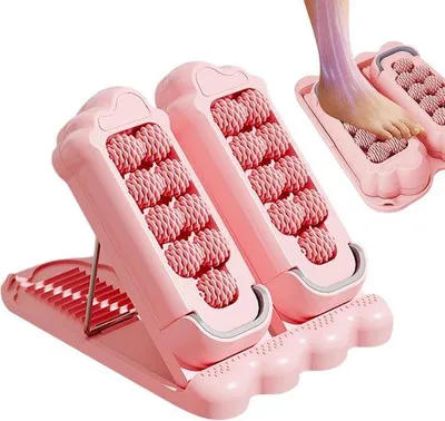 Productafbeelding van Voetroller Massageapparaat - Voetmassage Roller - Spierontspanning Voeten - 12 Drukopties Instelbaar - 38 x 29 x 9 cm - Zwart