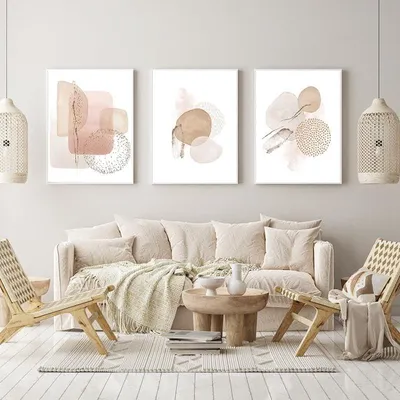 Productafbeelding van Solidchoice - Modern Geometrisch Plant Decoratie Poster zonder Lijst