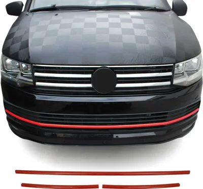 Produktbild von OMAC Kühlergrill-Zierleisten Kühlergrill-Leisten 7550084R Vorne für VW Multivan VI (SGF, SGM, SGN) 1000mm 40mm 40mm Chromstahl