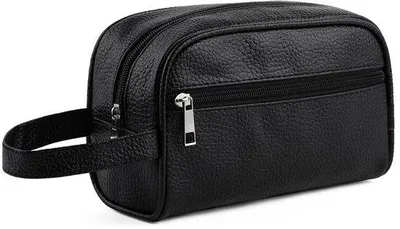 Immagine prodotto di Piccola borsa a tracolla nera, borsa da viaggio, trousse