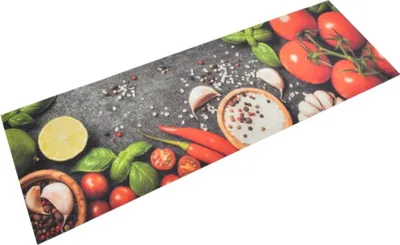 Produktbild von Küchenteppich Waschbar Gemüse 60x180 cm Samt