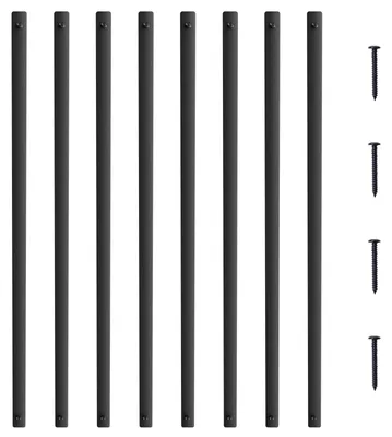 Zdjęcie produktu dla Metalowe Tralki Schodowe Vevor 51 Szt 25X5.5X820Mm Płaskie Dekoracyjne