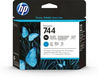 Image de HP 744 - Photo noir, cyan - tête d'impression - pour DesignJet Z2600 PostScript, Z5600 PostScript