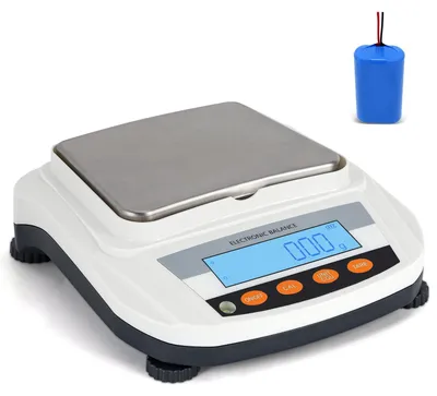 Produktbild von Analysewaage Präzisionswaage Laborwaage - 2000 g - 0,01 g - Edelstahlplattform - Mit Zählfunktion