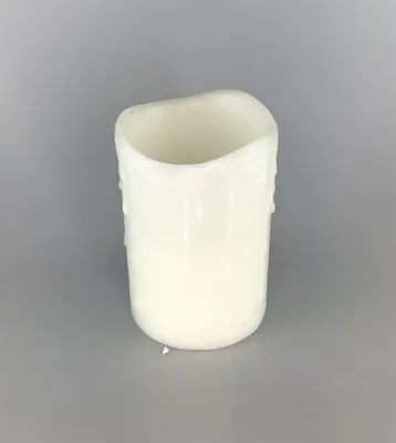 Image de Formano Bougie 10x15cm blanc+lumière LED
