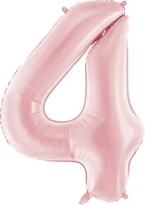 Zdjęcie produktu dla Balon fol.Cyfra 4 86cm j.róż 76167