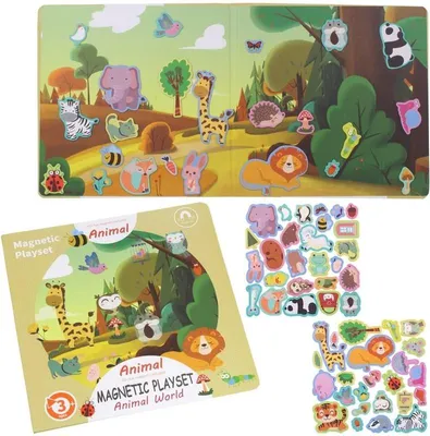 Produktbild von Montessori Magnetpuzzle Tiere - 51 Teile