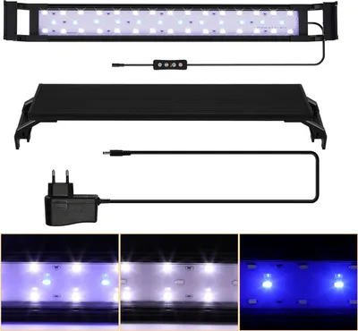 Zdjęcie produktu dla Yakimz Lampa akwariowa LED 3 tryby oświetlenia Oświetlenie akwarium z timerem, 75-90cm, 20W