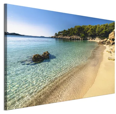 Image de LUMASOUL, tableau mural pour salon, impression sur toile, paysage, 90x60 cm, composition en une seule pièce, idéal pour chambre, couloir, bureau et cuisine, motif photographique moderne