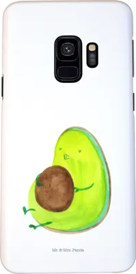 Produktbild von Mr. & Mrs. Panda Samsung Galaxy S9 Handyhülle Avocado Pfeifen - Weiß - Geschenk, Smartphone Hülle, Schwanger, Handy Schutzhülle, Diät, Abnehmen, Ernährung, Cover