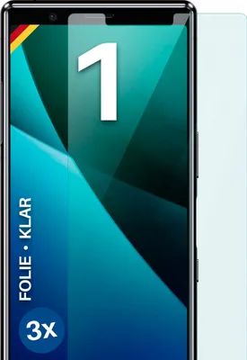 Produktbild von moex® 3x Schutzfolie kompatibel mit Sony Xperia 1 - Displayschutzfolie dünn Folie, Klar