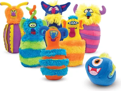 Produktbild von Melissa & Doug Plschmonster-Kegelspiel