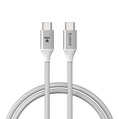 Obrázok produktu pre Orico 100W nabíjací kábel Usb-C na Usb-C (biely)