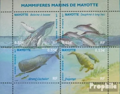 Produktbild von Briefmarken Mayotte 2005 Mi Block8 (kompl.Ausg.) postfrisch Meeressäugetiere