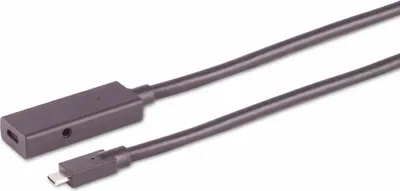Produktbild von S/CONN maximum connectivity USB C-C Kabel--Aktive USB-C Verlängerung, USB 3.1, 10Gbps, 5,0m (13-49055)
