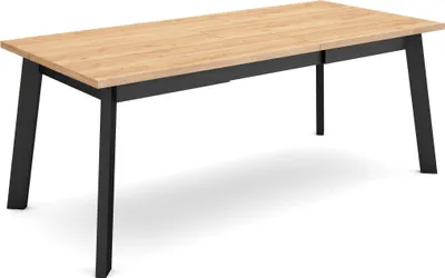 Produktbild von Esszimmertisch, 194x90x75cm, Für 10 Gäste, Hölzerne Beine, Eiche
