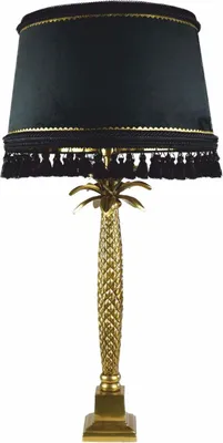 Image de Casa Padrino Lampadaire de luxe Palme Or / Noir H. 83 cm - Luminaires de luxe