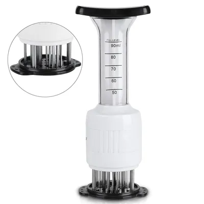 Produktbild von Fleischzartmacher & Fleischspritze – 30Nadel Meat Tenderiser, Marinadeninjektor für Steak, Hähnchen, Fisch – Küchenwerkzeug für zu Hause & Grill